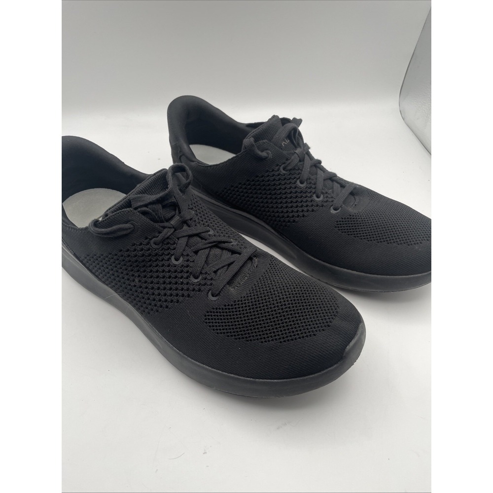Kizik Madrid Eco-Knit‎ Shoes Mens Size 12 Black Hands Free Slip On Sneakers